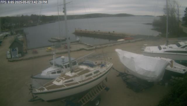 Webcam view of Mahone Bay Civic Marina parking