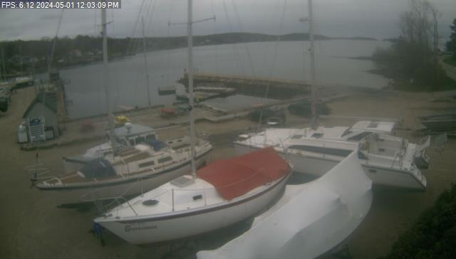 Webcam view of Mahone Bay Civic Marina parking