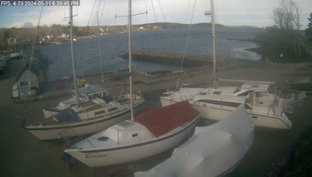 Webcam view of Mahone Bay Civic Marina parking